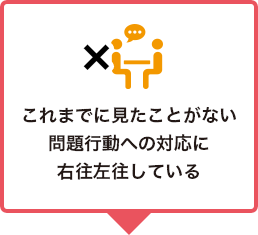 経験の少ない部下の行動への対応に右往左往している