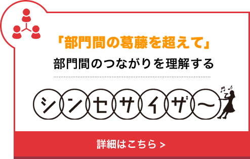 「部門間の葛藤を超えて」部門間のつながりを理解する・・・シンセサイザー