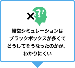 経営シミュレーションはブラックボックスが多くてどうしてそうなったのかが、わかりにくい